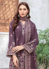 LSM Lakhany Printed Pashmina 3 Piece Unstitched Suit LSM25PP D-LG-SG-0035-A